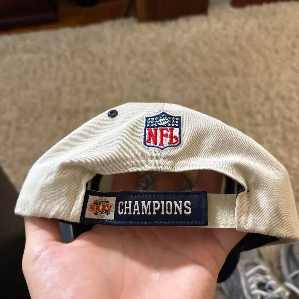 Vintage Mens NFL Ravens Super Bowl Champions Cap